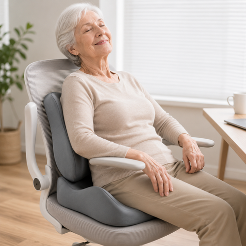 Memory Foam Lumbar Cushion - Support Your Back!